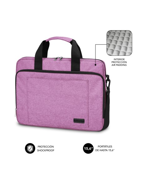SUBBLIM Maletín Ordenador Air Padding Laptop bag 15,6" Rosa