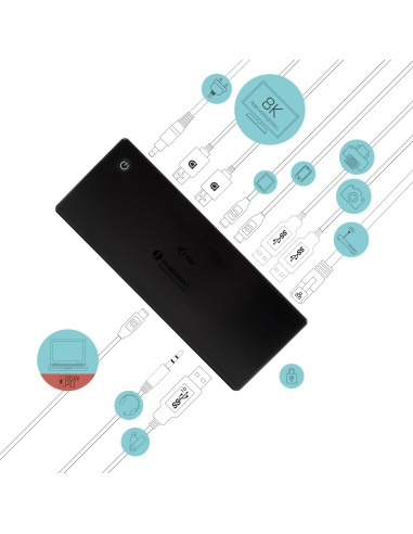 i-tec Thunderbolt3 USB-C Dual DisplayPort 4K Docking Station + Power Delivery 85W