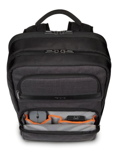 Targus CitySmart mochila Mochila informal Negro, Gris Imitación piel, Poliuretano (PU)