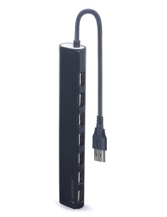 Gembird UHB-U2P7-04 hub de interfaz USB 2.0 Negro