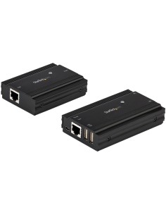 StarTech.com Hub Concentrador Extensor USB 2.0 de 4 Puertos por un Solo Cable Ethernet CAT5e CAT6 RJ45 - 100m - Juego de