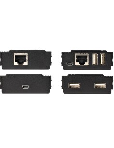StarTech.com Hub Concentrador Extensor USB 2.0 de 4 Puertos por un Solo Cable Ethernet CAT5e CAT6 RJ45 - 100m - Juego de 2