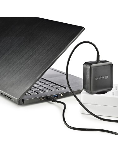 NGS ﻿﻿W-45W TYPEC Portátil, Smartphone, Tableta Negro Corriente alterna Interior