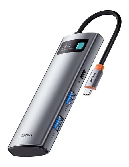 Baseus Metal Gleam USB Tipo C 5000 Mbit s Gris