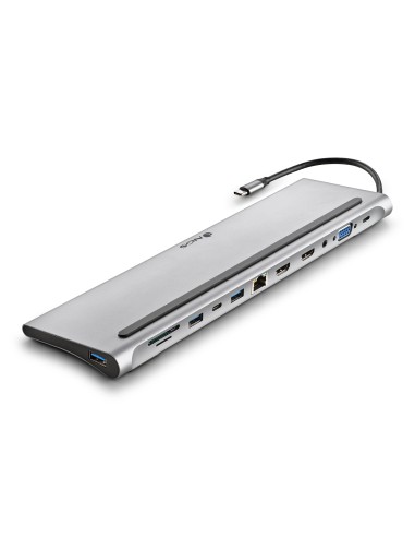 NGS WONDER DOCK 12 Alámbrico USB 3.2 Gen 1 (3.1 Gen 1) Type-C Plata