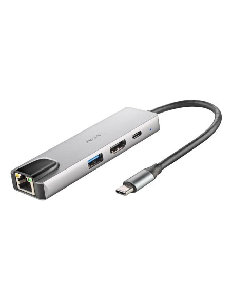 NGS NGS-HUB-0140 hub de interfaz USB 2.0 Type-C 5000 Mbit s Aluminio, Negro
