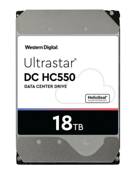 Western Digital Ultrastar DC HC550 disco duro interno 18 TB 7200 RPM 512 MB 3.5" SAS
