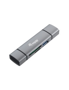 Equip 245460 lector de tarjeta USB 3.2 Gen 1 (3.1 Gen 1) Type-A Type-C Gris 2