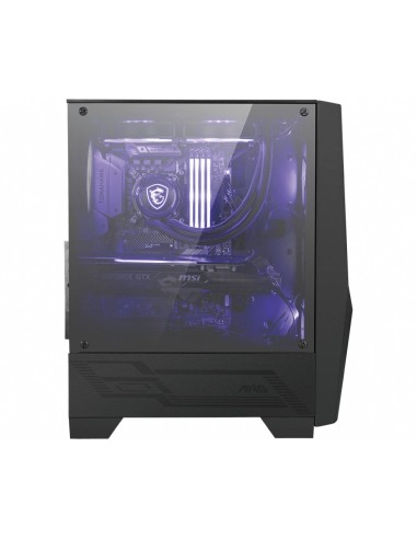 MSI MAG Forge 100M Midi Tower Negro, Transparente