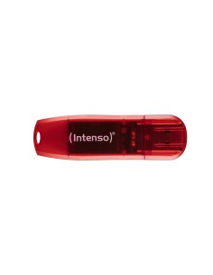 Intenso Rainbow Line unidad flash USB 128 GB USB tipo A 2.0 Rojo, Transparente