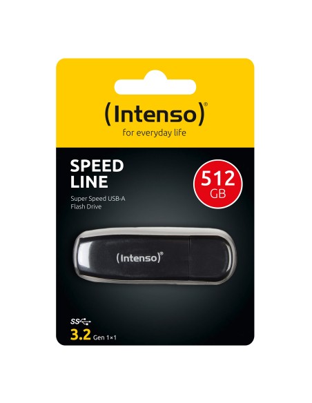 Intenso Speed Line unidad flash USB 512 GB USB tipo A 3.2 Gen 1 (3.1 Gen 1) Negro