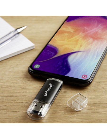 Intenso 3539491 unidad flash USB 128 GB USB Type-A   USB Type-C 3.2 Gen 1 (3.1 Gen 1) Antracita