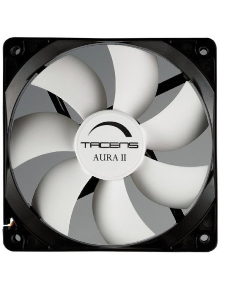 Tacens 3AURAII12, Ventilador Ordenador 12 cm, Ultrasilencioso, Antipolvo, Negro