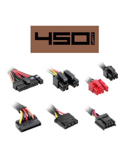 Sharkoon SilentStorm SFX Bronze unidad de fuente de alimentación 450 W 20+4 pin ATX Negro