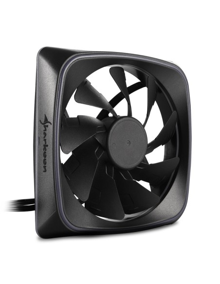 Sharkoon RGB SHARK Lights Carcasa del ordenador Ventilador 12 cm Negro