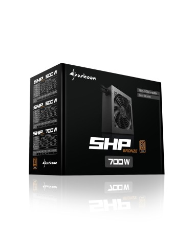 Sharkoon SHP Bronze unidad de fuente de alimentación 700 W 20+4 pin ATX ATX Negro