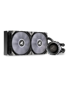 Sharkoon S80 RGB Carcasa del ordenador, Procesador Sistema de refrigeración líquida todo en uno 12 cm Negro 1 pieza(s) 2