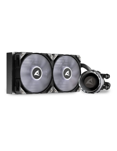 Sharkoon S80 RGB Carcasa del ordenador, Procesador Sistema de refrigeración líquida todo en uno 12 cm Negro 1 pieza(s)