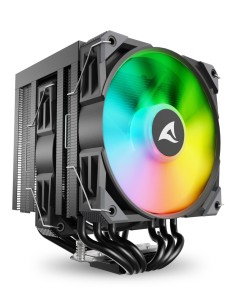 Sharkoon A60 RGB Procesador Refrigerador de aire 12 cm Negro 1 pieza(s)