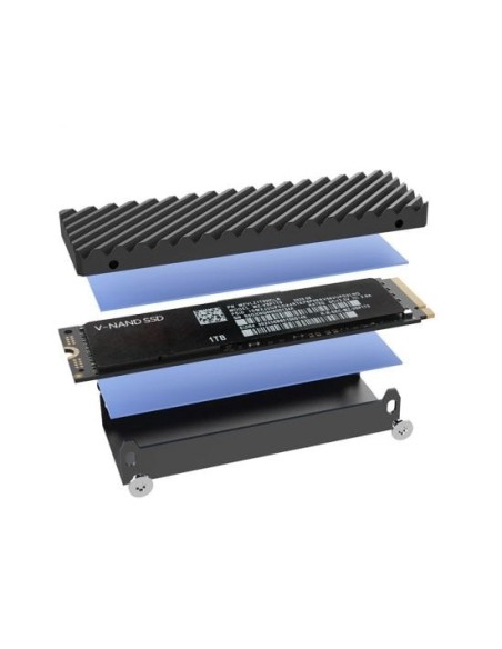 Lindy 43394 caja para disco duro externo Caja externa para unidad de estado sólido (SSD) Gris M.2