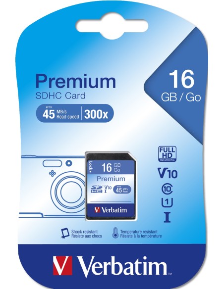 Verbatim Premium 16 GB SDHC Clase 10