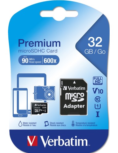 Verbatim Premium 32 GB MicroSDHC Clase 10