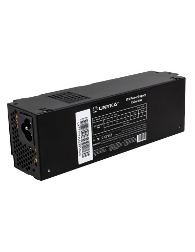 UNYKAch ITX 150 unidad de fuente de alimentación 150 W 20+4 pin ATX Flex ATX Negro