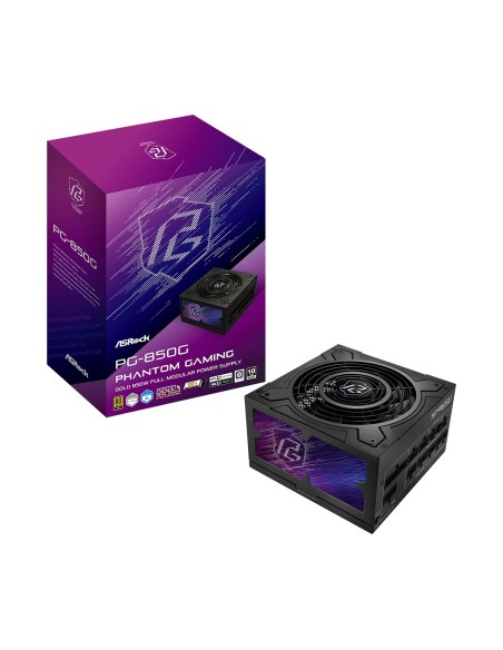 Asrock Phantom Gaming PG-850G unidad de fuente de alimentación 850 W 20+4 pin ATX ATX Negro