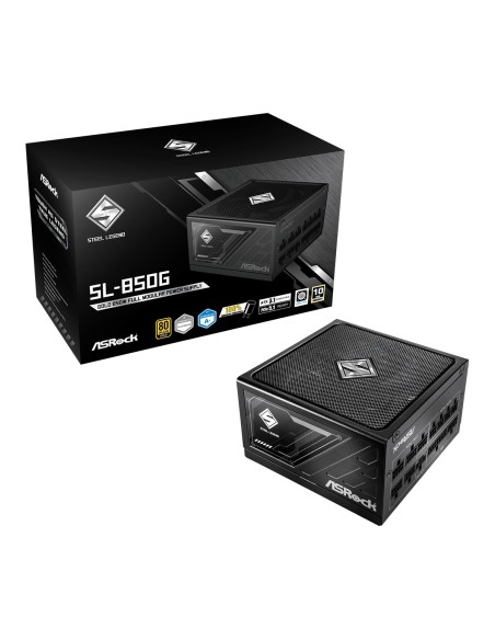 Asrock SL-850G Steel Legend unidad de fuente de alimentación 850 W 20+4 pin ATX ATX Negro