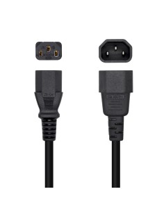 AISENS Cable Alimentación CPU, C13 H-C14 M, Negro, 10 m 2