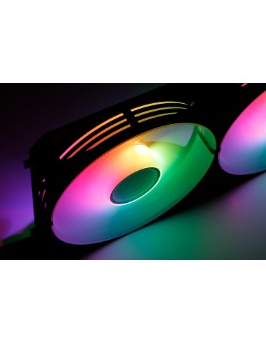 ABYSM Gaming Ventilador Arclight 2.0 Pack 3 en 1 Negro, Iluminación ARGB y Capacidad de Conectarlos en Serie (Clic&Go)