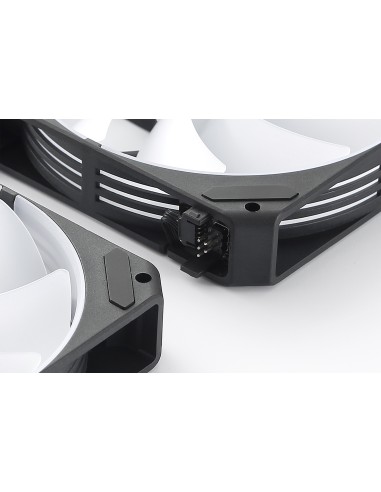 ABYSM Gaming Ventilador Arclight 2.0 Pack 3 en 1 Negro, Iluminación ARGB y Capacidad de Conectarlos en Serie (Clic&Go)