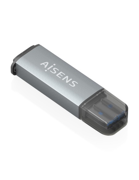 AISENS Lector De Tarjetas SD, Micro SD, MMC, Rs-MMC, MMC Micro, USB-A, Gris