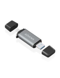 AISENS Lector De Tarjetas SD, Micro SD, MMC, Rs-MMC, MMC Micro, USB-A y USB-C, Gris 2
