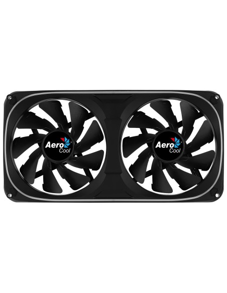 Aerocool ASTRO24 Doble Ventilador PC 12cm ARGB LED Soporte Antivibración Negro