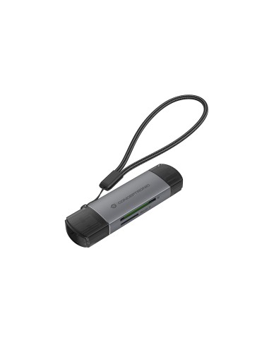Conceptronic BIAN05G lector de tarjeta USB 3.2 Gen 1 (3.1 Gen 1) Type-A Type-C Gris