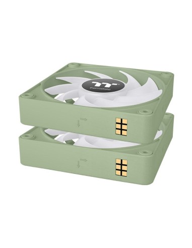 Thermaltake CL-F196-PL12MG-A sistema de refrigeración para ordenador Carcasa del ordenador Ventilador 12 cm Verde 3 pieza(s)