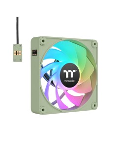 Thermaltake CL-F198-PL12MG-A sistema de refrigeración para ordenador Carcasa del ordenador Ventilador 12 cm Verde 3 pieza(s)