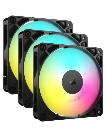 Corsair RS120 ARGB Carcasa del ordenador Ventilador 12 cm Negro 3 pieza(s)