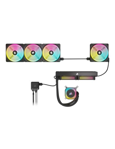 Corsair CUE LINK QX120 RGB Carcasa del ordenador Ventilador 12 cm Negro, Blanco 1 pieza(s)