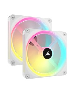 Corsair iCUE LINK QX140 RGB Carcasa del ordenador Ventilador 14 cm Blanco 2 pieza(s)