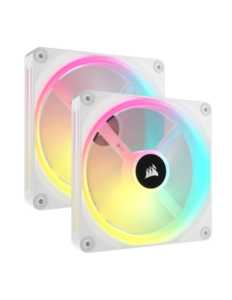 Corsair iCUE LINK QX140 RGB Carcasa del ordenador Ventilador 14 cm Blanco 2 pieza(s)