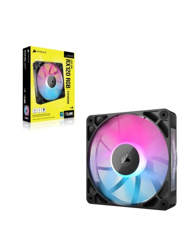Corsair iCUE LINK RX120 RGB Carcasa del ordenador Ventilador 12 cm Negro 1 pieza(s)