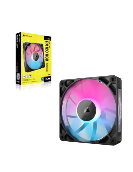 Corsair iCUE LINK RX120 RGB Carcasa del ordenador Ventilador 12 cm Negro 1 pieza(s)