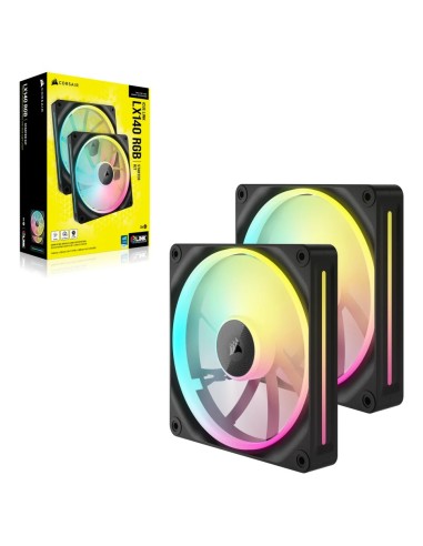 Corsair CO-9051028-WW sistema de refrigeración para ordenador Carcasa del ordenador Ventilador 14 cm Negro 2 pieza(s)