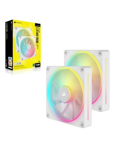 Corsair CO-9051032-WW sistema de refrigeración para ordenador Carcasa del ordenador Ventilador 14 cm Blanco 2 pieza(s)