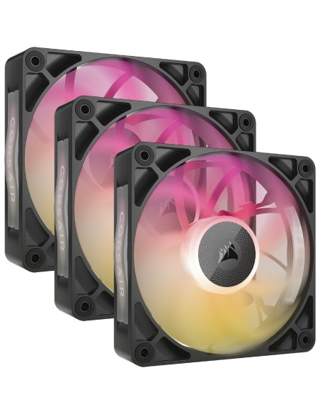 Corsair iCUE LINK RX120 MAX RGB Carcasa del ordenador Ventilador 12 cm Negro 3 pieza(s)