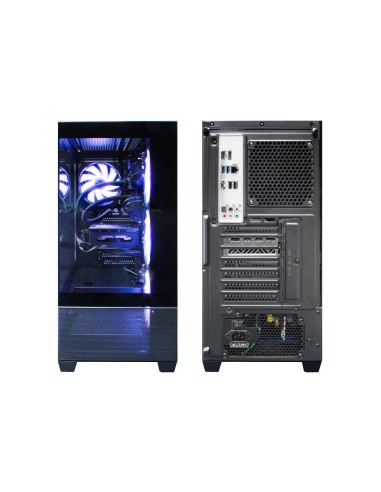 CoolBox GAMING CAJA ATX GA250 VISION USB-C 3.2 GEN1 SIN FTE + 4 VENT. ARGB