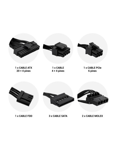 CoolBox FUENTE DE ALIMENTACION ATX ECO-500 80+ BRONZE 300W BULK (100V-240V)