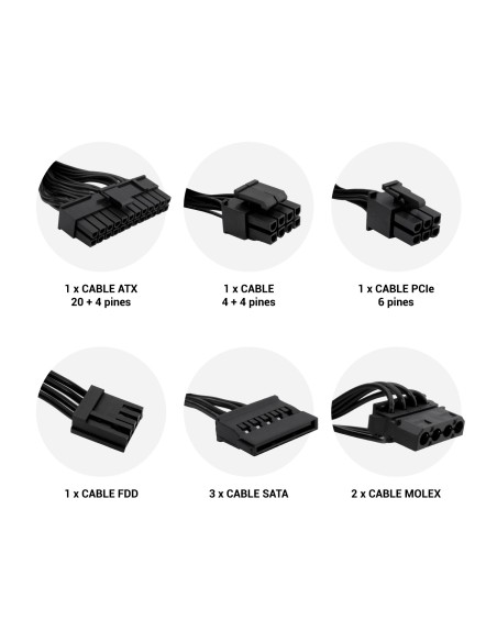 CoolBox FUENTE DE ALIMENTACION ATX ECO-500 80+ BRONZE 300W BULK (100V-240V)